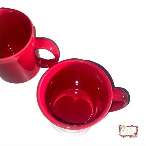 Fiesta Fiestaware Coffee Mug Scarlet Red HLC USA D Handle - Picture 2 of 13
